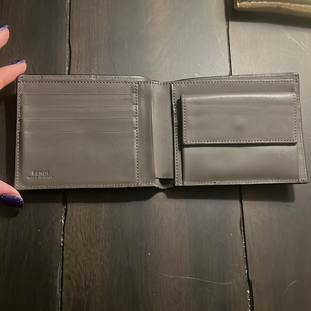 Fendi Monster Black Python Eyes Bifold - image 3